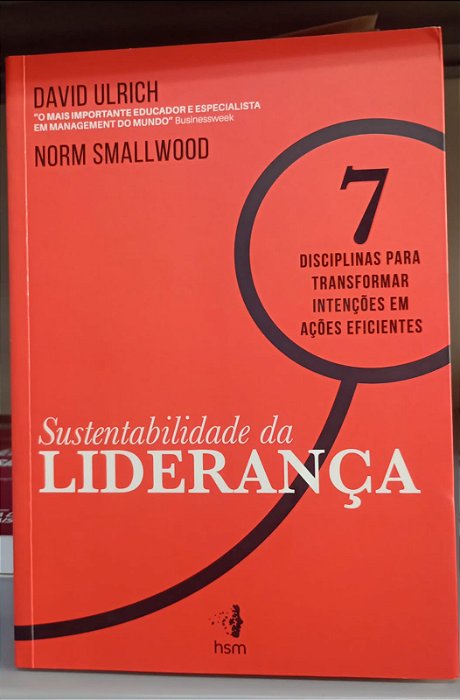 Livro Sustentabilidade da Liderança Autor Ulrich, David (2014) [seminovo]