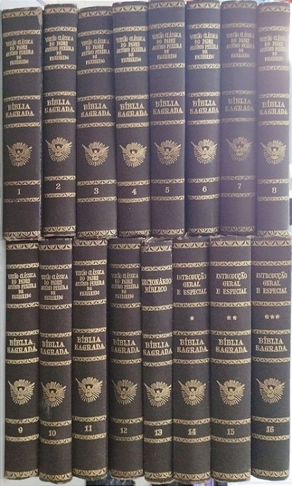 Livro Bíblia Sagrada- 16 Volumes Autor Figueiredo, Padre Aqntônio Pereira de (1950) [usado]