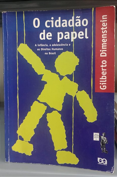 Livro Cidadão de Papel, o Autor Dimenstein, Gilberto (1998) [usado]
