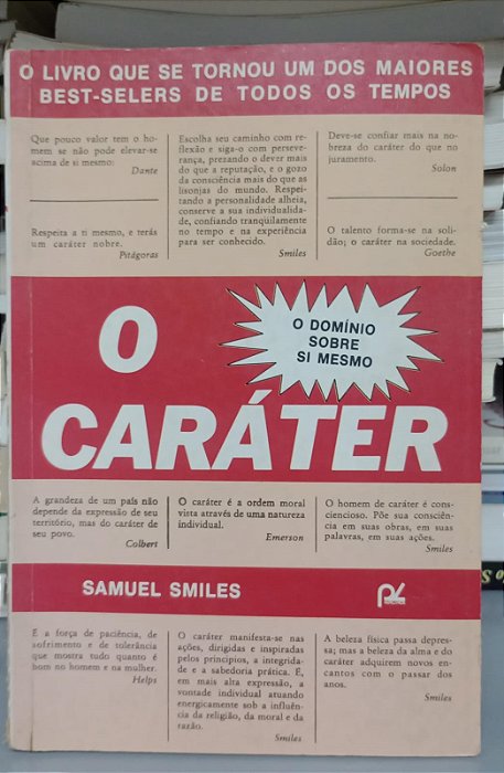 Livro Caráter, o Autor Smiles, Samuel [usado]