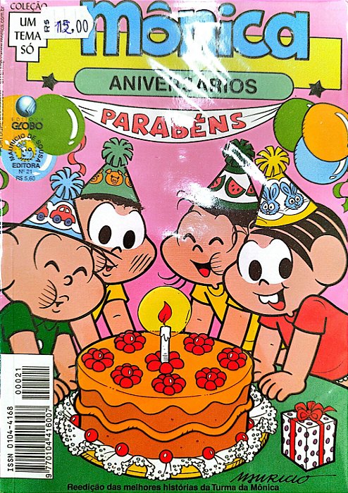 Gibi Mônica: Aniversários - Coleção um Tema Só #21 Autor (1998) [usado]