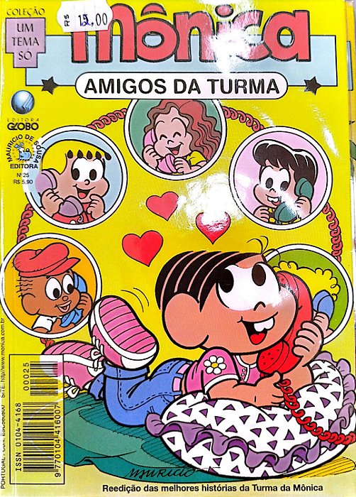 Gibi Mônica: Amigos da Turma - Coleção um Tema Só #25 Autor (2000) [usado]