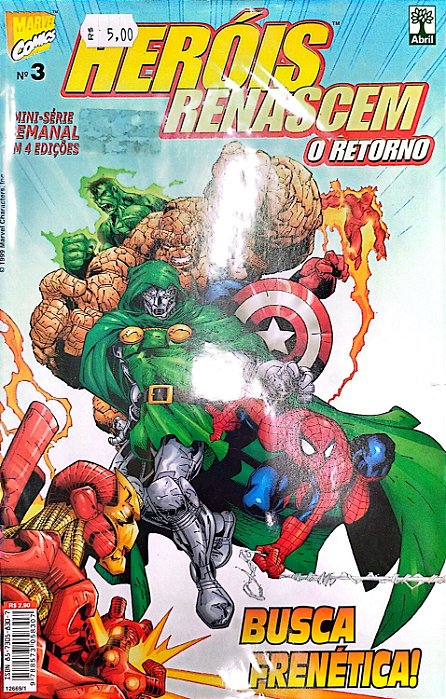 Gibi Heróis Renascem o Retorno #3 Autor (1999) [usado]