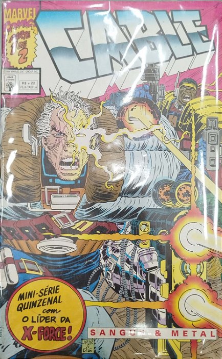 Gibi Cable: Sangue e Metal - Minissérie Completa em 2 Edições Autor (1996) [usado]