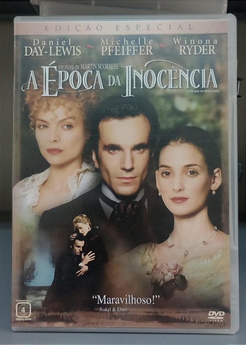 Dvd Época da Inocência, a Editora Martin Scorsese [usado]