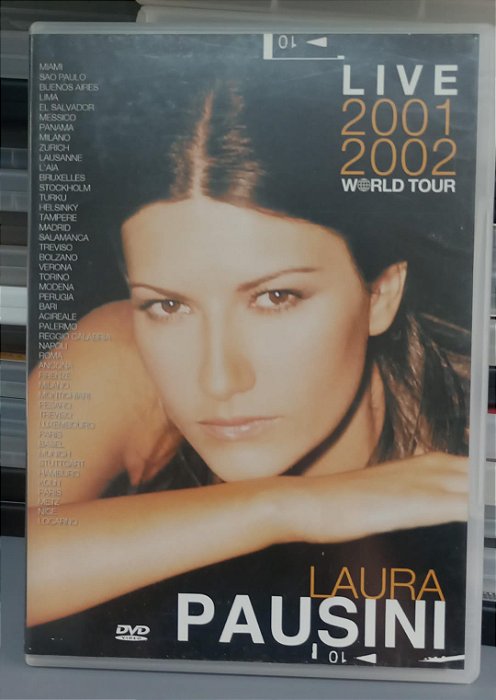 Dvd Laura Pausini - Live 2001/ 2002 World Tour Editora Sergio Pappalettera [usado]