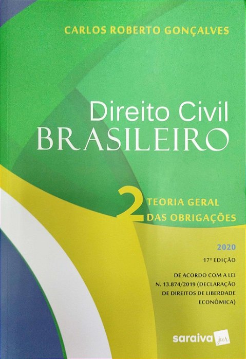 Livro Teoria Geral das Obrigações - Direito Civil Brasileiro 2 Autor Gonçalves, Carlos Robertos (2020) [seminovo]