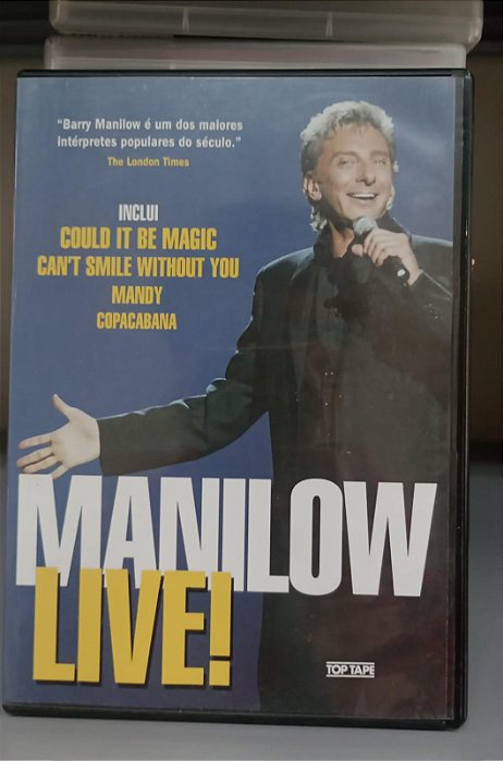 Dvd Barry Manilow - Live! Editora Lawrence Jordan [usado]
