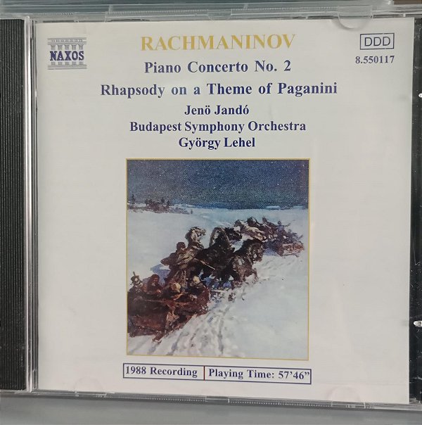 Cd Rachmaninov: Piano Concerto 2 Interprete Jeno Jado, Gyorgy Lehel (1999) [usado]