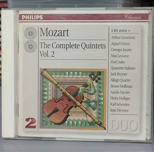 Cd Mozart - The Complete Quintets Vol. 2 Interprete Vários (1997) [usado]