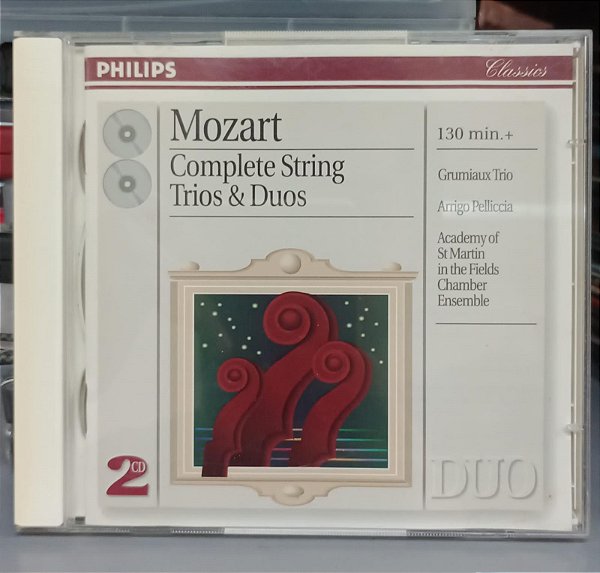 Cd Mozart - Complete String Trios & Duos Interprete Vários (1996) [usado]
