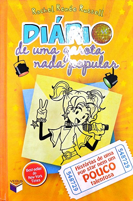 Livro Histórias de Uma Pop Star Nem um Pouco Talentosa - Diário de Uma Garota Nada Popular 3 Autor Russell, Rachel Renée (2017) [seminovo]