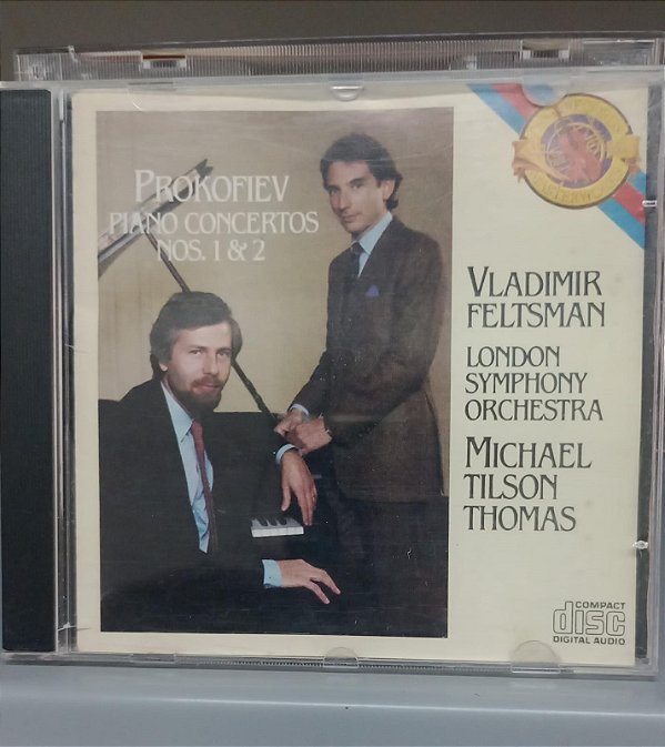 Cd Prokofiev: Piano Concertos Nos. 1 & 2 Interprete Vladimir Feltsman, London Symphony Orchestra e Michael Tilson Thomas (1989) [usado]