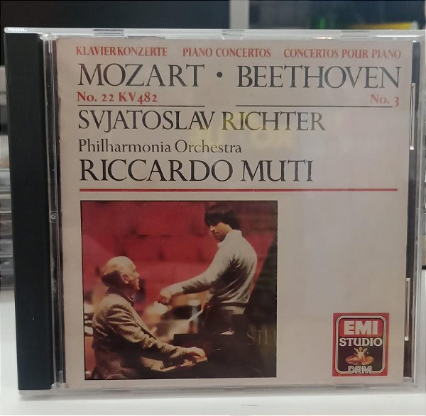 Cd Mozart Piano Concerto 22 / Beethoven Piano Concerto 3 Interprete Vários (1987) [usado]