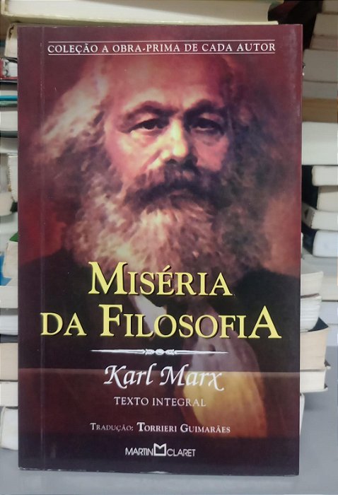 Livro Miséria da Filosofia Autor Marx, Karl (2008) [seminovo]