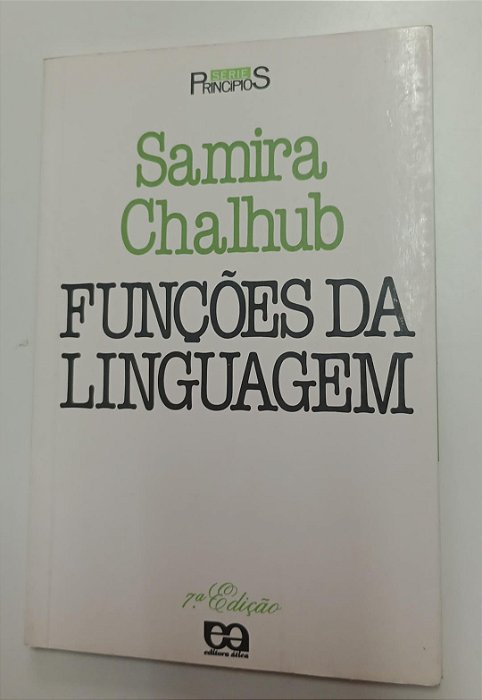 Livro Funções da Linguagem Autor Chalhub, Samira (1995) [usado]