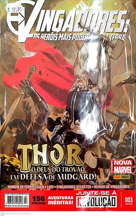 Gibi Vingadores #3 - Totalmente Nova Marvel Autor (2015) [seminovo]