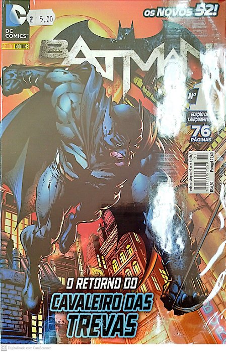 Gibi Batman #1 - os Novos 52! Autor (2012) [seminovo]