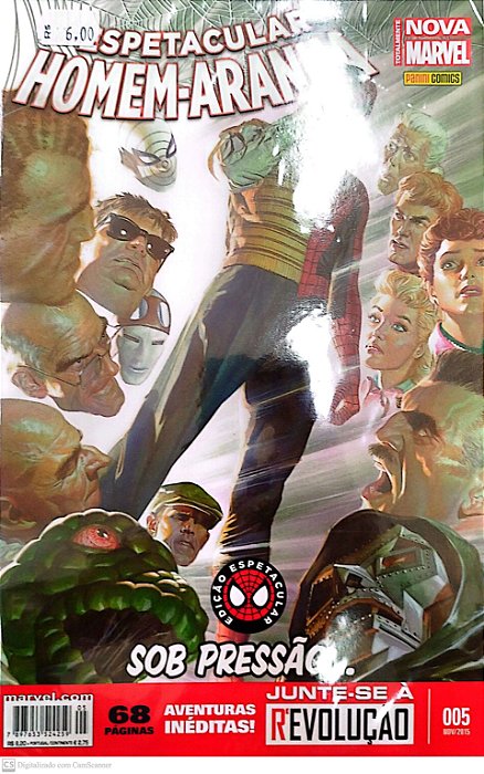 Gibi o Espetacular Homem-aranha #5 Totalmente Nova Marvel - Edição Espetacular Autor (2015) [seminovo]