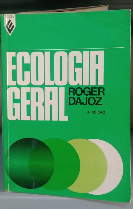 Livro Ecologia Geral Autor Dajoz, Roger (1983) [usado]