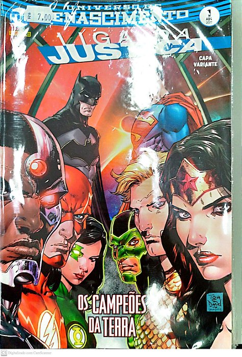 Gibi Liga da Justiça #1 (capa Variante) Autor (2017) [seminovo]