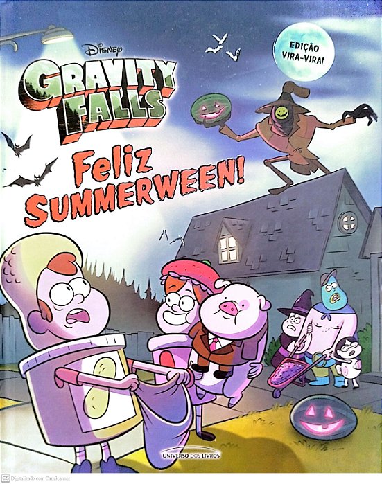 Livro Feliz Summerween!/a Loja de Conveniência... do Horror! - Gravity Falls (edição Vira-vira!) Autor Desconhecido (2019) [seminovo]