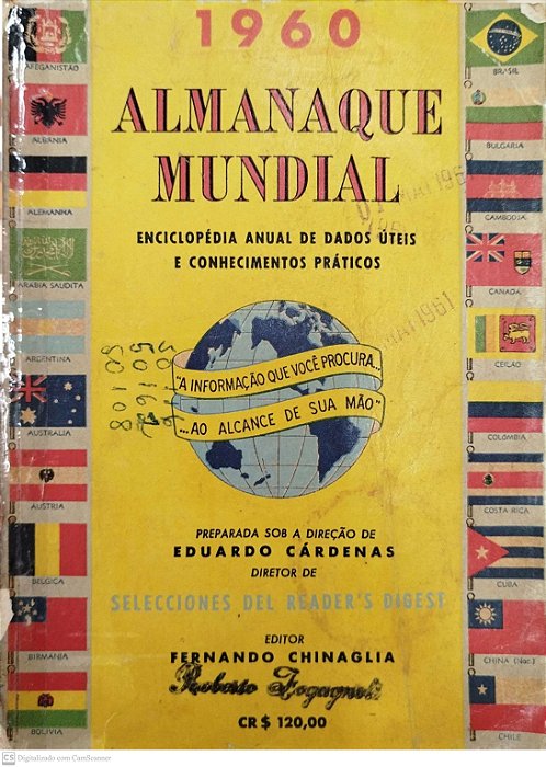 Livro 1960 Almanaque Mundial Autor Cárdenas, Eduardo (1960) [usado]