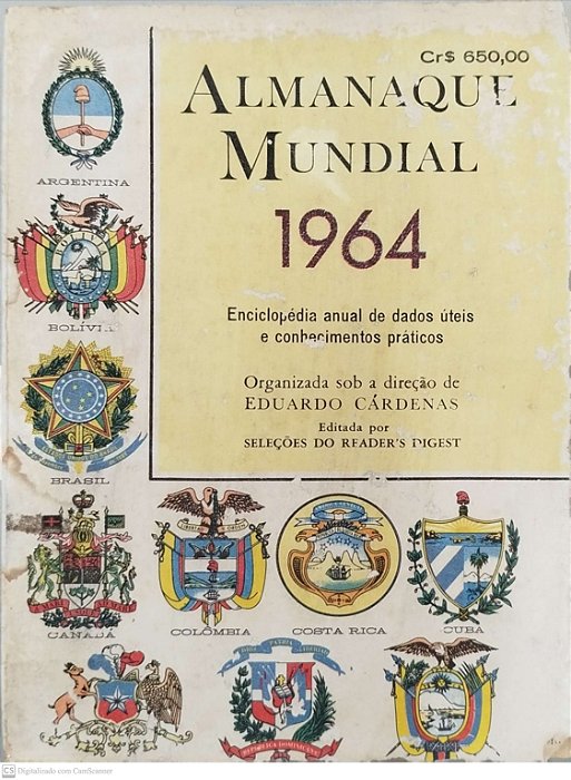 Livro Almanaque Mundial 1964 Autor Cárdenas (dir.), Eduardo (1964) [usado]