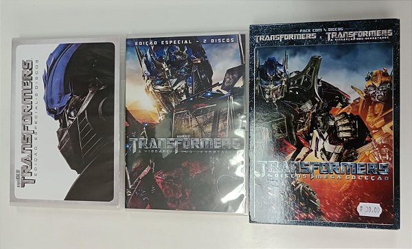 Dvd Transformers - Mega Coleção 4 Discos Editora Michael Bay [seminovo]