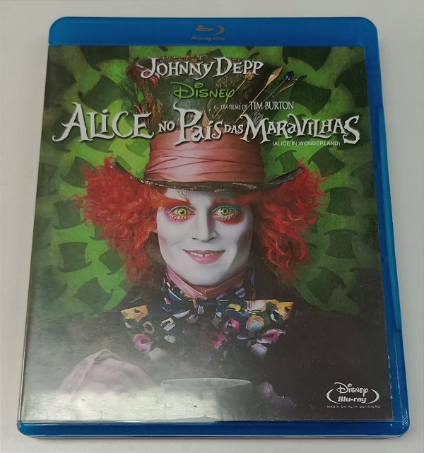 Dvd Alice no País das Maravilhas [blu-ray] Editora Tim Burton [seminovo]