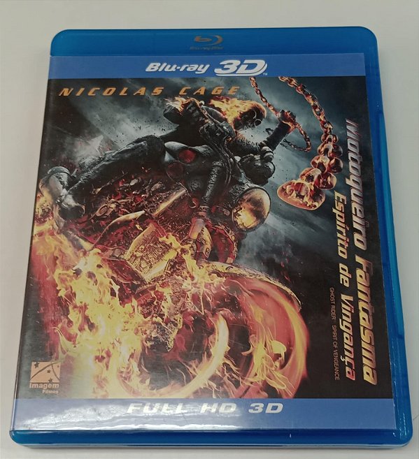 Dvd Motoqueiro Fantasma: Espírito de Vingança [blu-ray 3d] Editora Neveldine/taylor [seminovo]