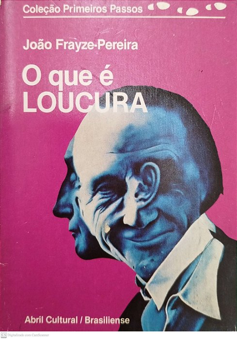 Livro o que é Loucura - Coleção Primeiros Passos 73 Autor Frayze-pereira, João (1985) [usado]
