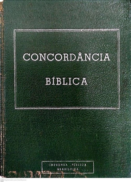 Livro Concordância Bíblica Autor Vários (1954) [usado]
