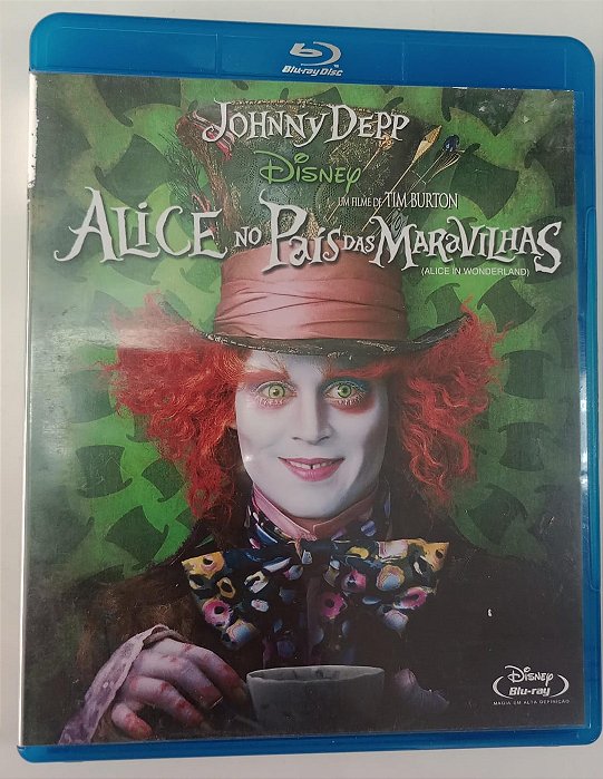 Dvd Alice no País das Maravilhas [blu-ray] Editora Tim Burton [usado]