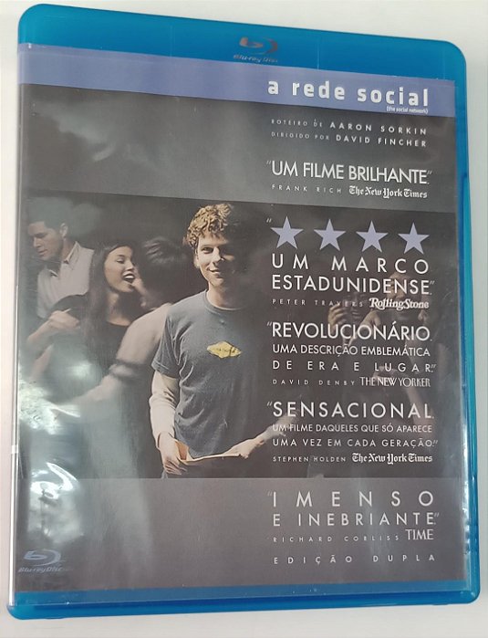 Dvd a Rede Social [blu-ray / Edição Dupla] Editora David Fincher [seminovo]