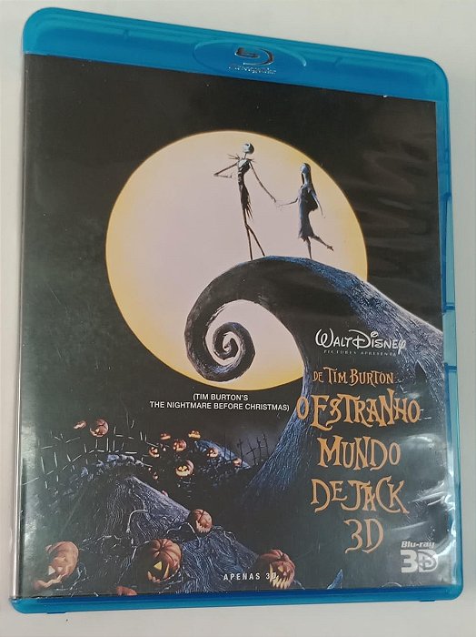 Dvd o Estranho Mundo de Jack [blu-ray / 3d] Editora Henry Selick [seminovo]