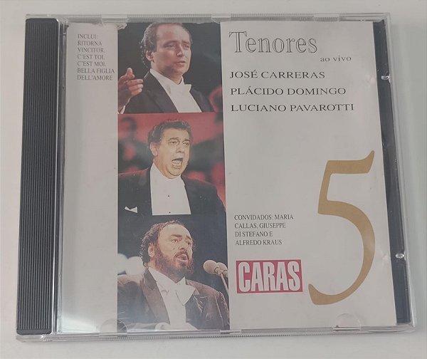 Cd Tenores ao Vivo 5 - José Carreras, Plácido Domingo e Luciano Pavarotti Interprete Vários [usado]