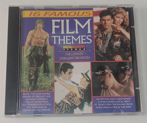 Cd 16 Famous Film Themes Interprete The London Starlight Orchestra (1989) [usado]