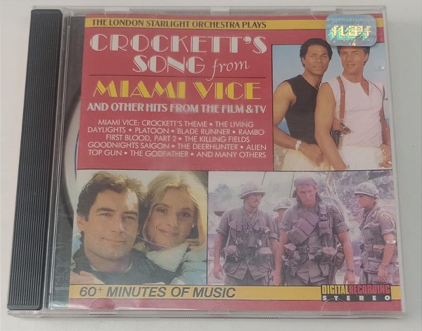 Cd The London Starlight Orchestra Plays Crockett''s Song From Miami Vice And Other Hits From The Film & Tv Interprete The London Starlight Orchestra (1988) [usado]