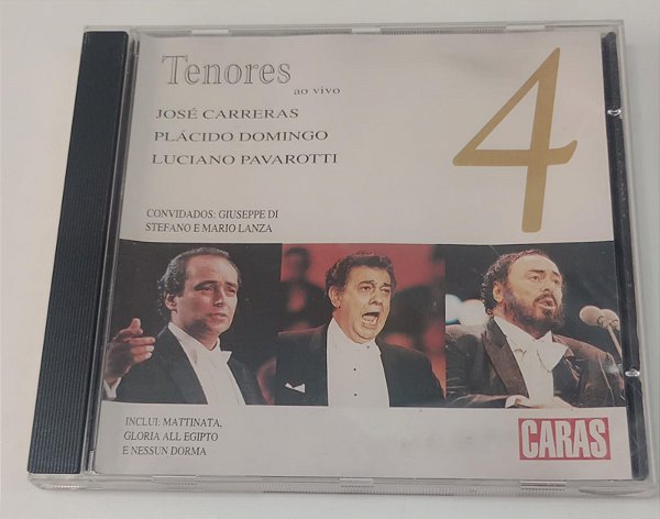 Cd Tenores ao Vivo 4 - José Carreras, Plácido Domingo e Luciano Pavarotti Interprete Vários [usado]