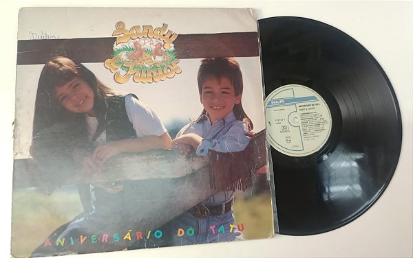 Disco de Vinil Sandy e Junior - 1991 Aniversário do Tatu Interprete Sandy e Junior (1991) [usado]