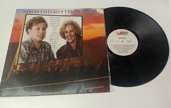 Disco de Vinil Irmãs Galvão - 1992 Lembranças Interprete Irmãs Galvão (1992) [usado]