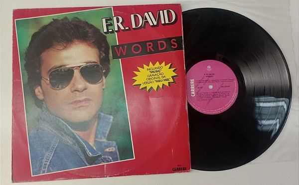 Disco de Vinil F.r. David - 1983 Words Interprete F.r. David (1983) [usado]