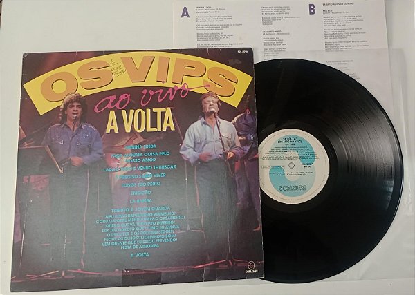 Disco de Vinil os Vips - 1990 ao Vivo: a Volta Interprete os Vips (1990) [usado]