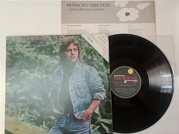 Disco de Vinil Márcio Greyck - 1987 Pés no Chão e Coração nas Nuvens Interprete Márcio Greyck (1987) [usado]
