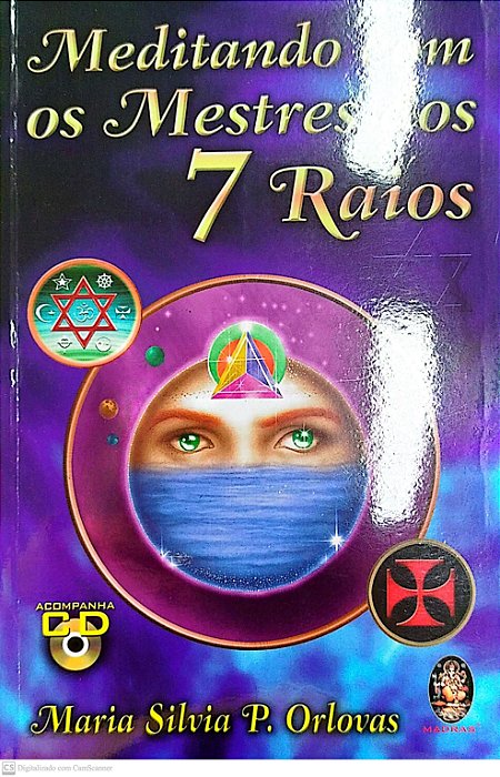 Livro Meditando com os Mestres dos 7 Raios Autor Orlovas, Maria Silvia P. (2004) [seminovo]