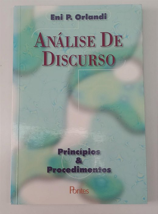 Livro Análise de Discurso Autor Orlandi, Eni P. (2001) [usado]
