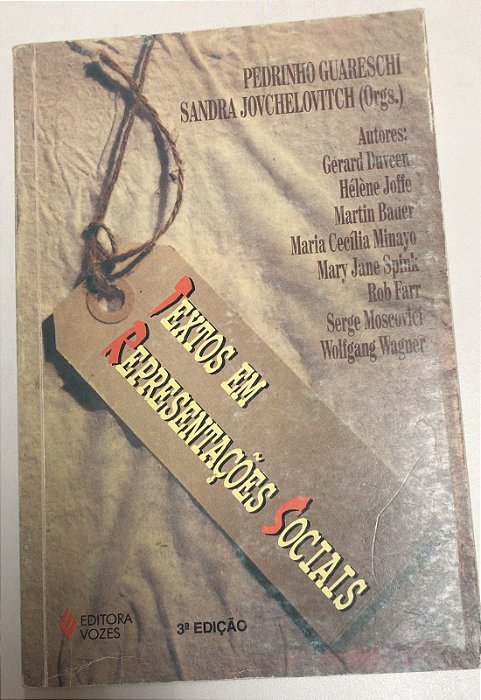 Livro Textos em Representações Sociais Autor Vários Colaboradores (1997) [usado]