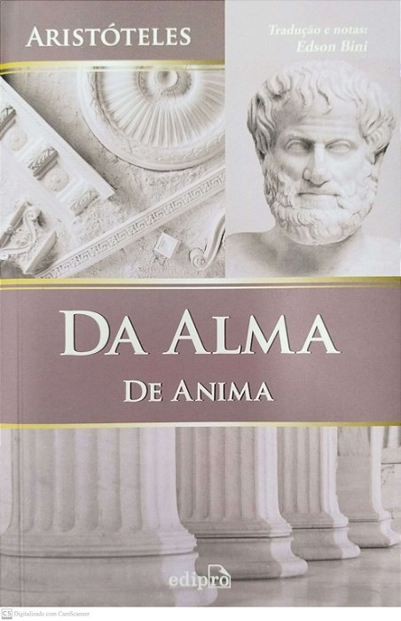 Livro da Alma - de Anima Autor Aristóteles (2011) [seminovo]