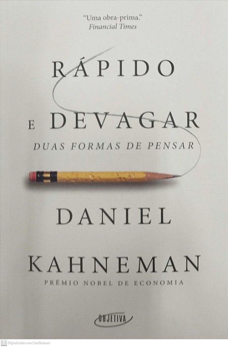 Livro Rápido e Devagar: Duas Formas de Pensar Autor Kahneman, Daniel (2012) [seminovo]
